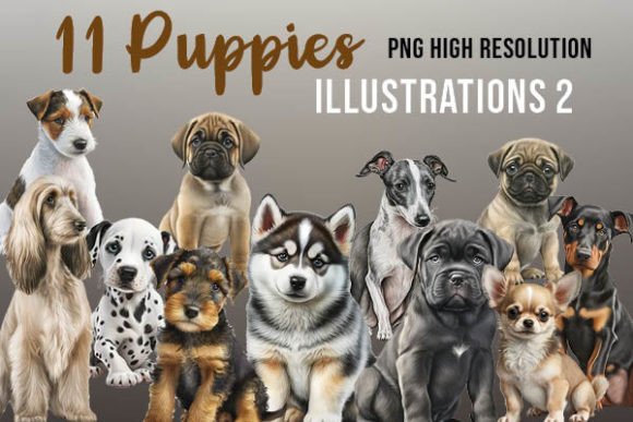 Charming Canine Art: Elevate Your Projects with Puppy Clipart