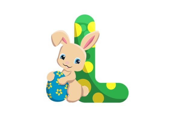 Charming Easter Egg Alphabet L Illustrations for Your Projects