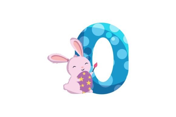 Charming Easter Egg Alphabet O Illustrations for Designers