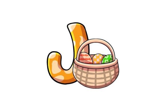 Easter Egg Alphabet J Illustrations: A Fresh Take on a Classic Letter