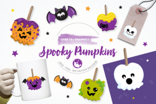 Spooky Pumpkins Graphics and Illustrations: A Halloween Design Toolkit