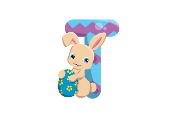 Spring Into Style with Cute Easter Egg Alphabet T Illustrations