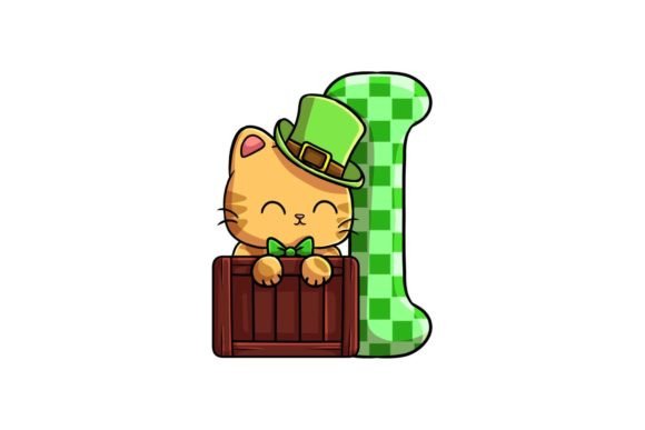 St. Patrick Cat Alphabet: Playful Illustrations for Festive Design