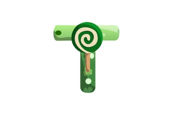 St. Patrick Icon Alphabet T Illustrations: A Designer's Toolkit