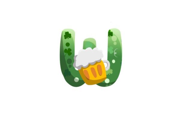 St Patrick Icon Alphabet W: Celtic Charm for Your Projects