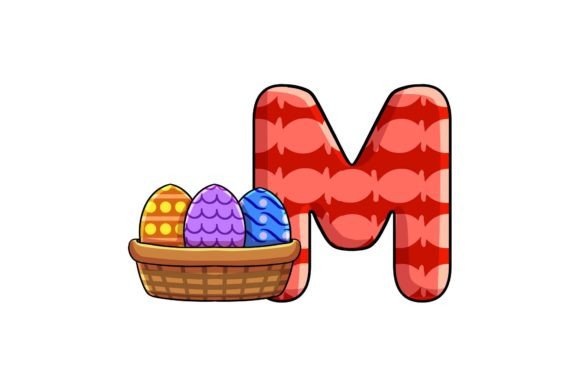Unlocking Creative Potential with Easter Egg Alphabet M Illustrations